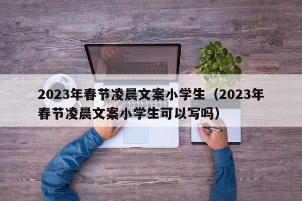 2023年春节凌晨文案小学生（2023年春节凌晨文案小学生可以写吗）